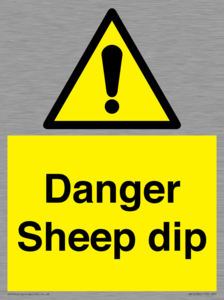 Danger Sheep dip